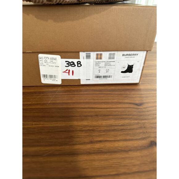 NIB Burberry Rubber Boot EU Size 41 US Size 11 - Picture 12 of 13